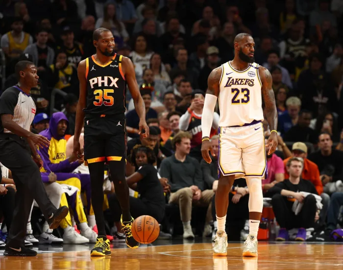 NBA直播-魔術師約翰遜的湖人幻想:凱文·杜蘭特的紫金之夢與現實困境 NBA直播-魔術師約翰遜的湖人幻想:凱文·杜蘭特的紫金之夢與現實困境